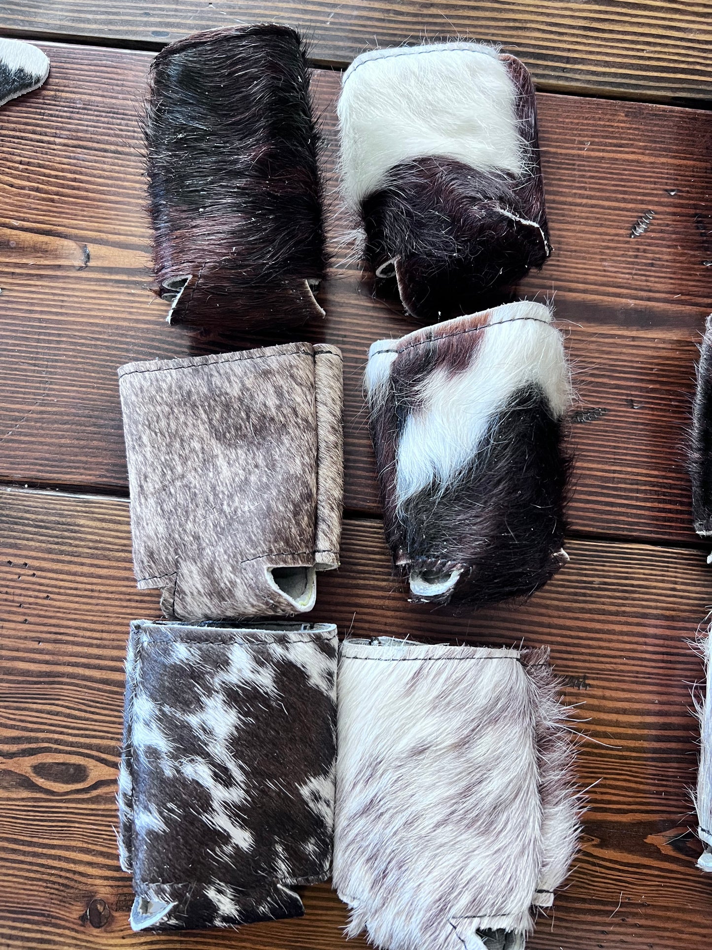 Cowhide Can Holders Short