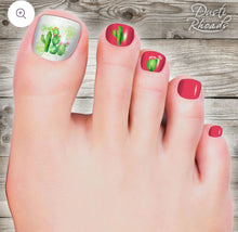 Load image into Gallery viewer, Cactus Blossoms Pedicure Strips
