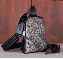 Load image into Gallery viewer, Trinity Ranch Black Sling Bag
