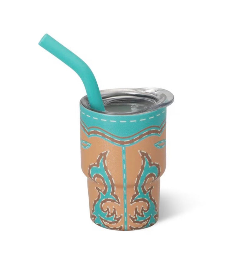 Boot Scootin' Turquoise Swig Shot 2oz
