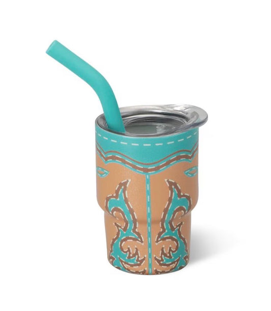 Boot Scootin' Turquoise Swig Shot 2oz