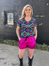 Load image into Gallery viewer, Pink Metallic Shorts
