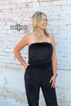 Load image into Gallery viewer, Black Betty Velvet Jumpsuit
